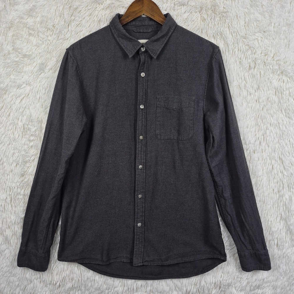 Buck Mason Dark Charcoal Button-Down Shirt